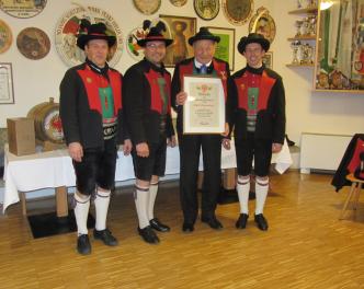 2015_Lana_Jahreshauptversammlung Ehrung Josef Oberpertinger