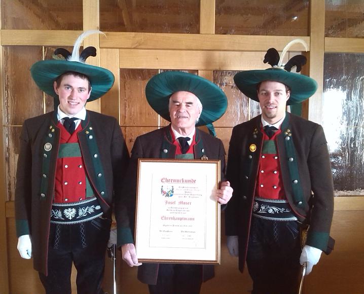 2015_Proveis_Jahreshauptversammlung Ehrung Josef Moser