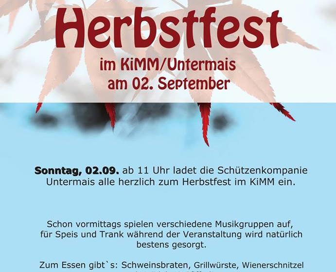 Herbstfest Untermais 2018