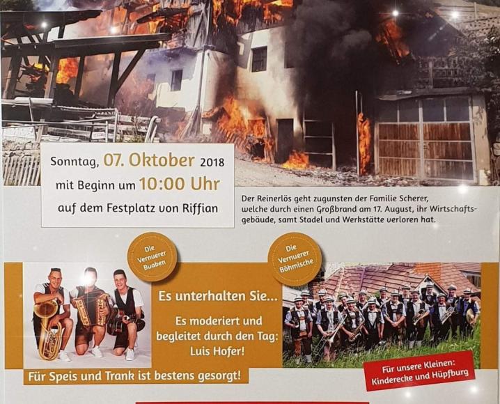 2018 Benefiz Törggelefest Riffian