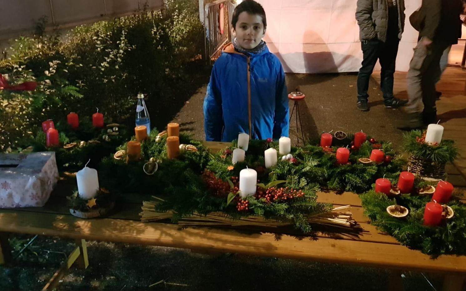 2019_Burgstall_Jungschützen Adventskranz Verkauf